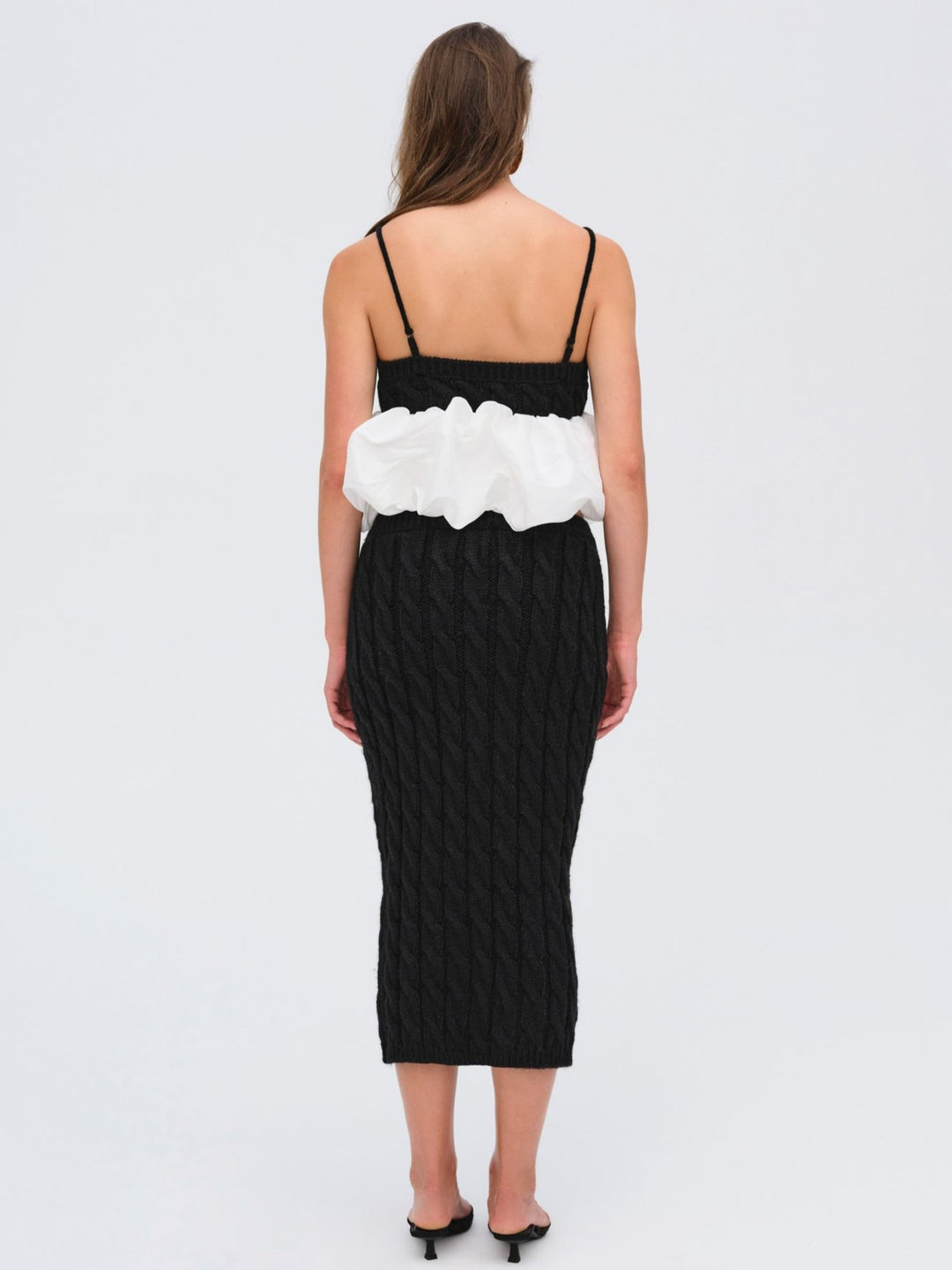 For Love and Lemons - Lise Knit Midi Skirt - Black