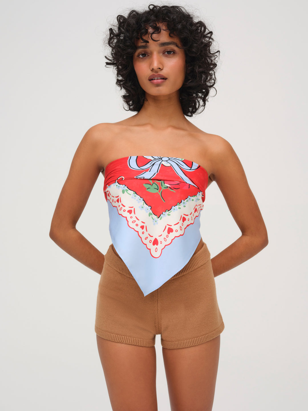 For Love and Lemons - Ellie Knit Short - CAMEL