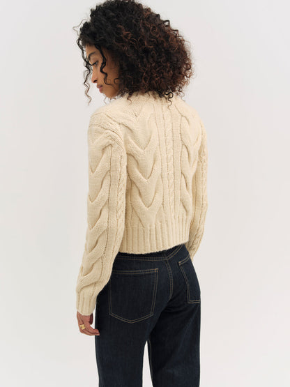 For Love and Lemons - Regina Cardigan - Tan