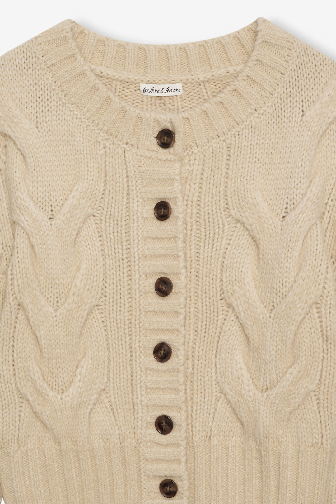 For Love and Lemons - Regina Cardigan - Tan