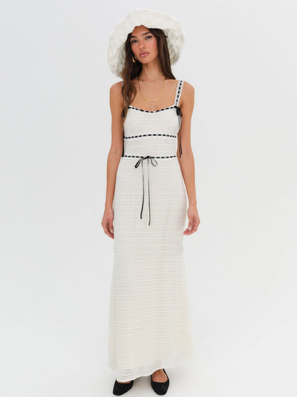 For Love and Lemons - Mayfair Crochet Maxi Dress - White