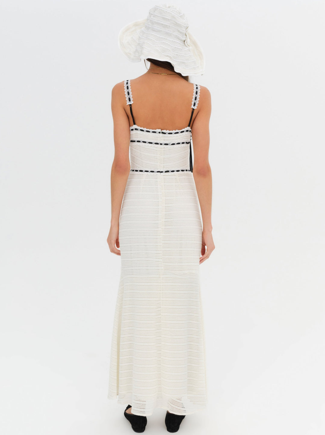 For Love and Lemons - Mayfair Crochet Maxi Dress - White