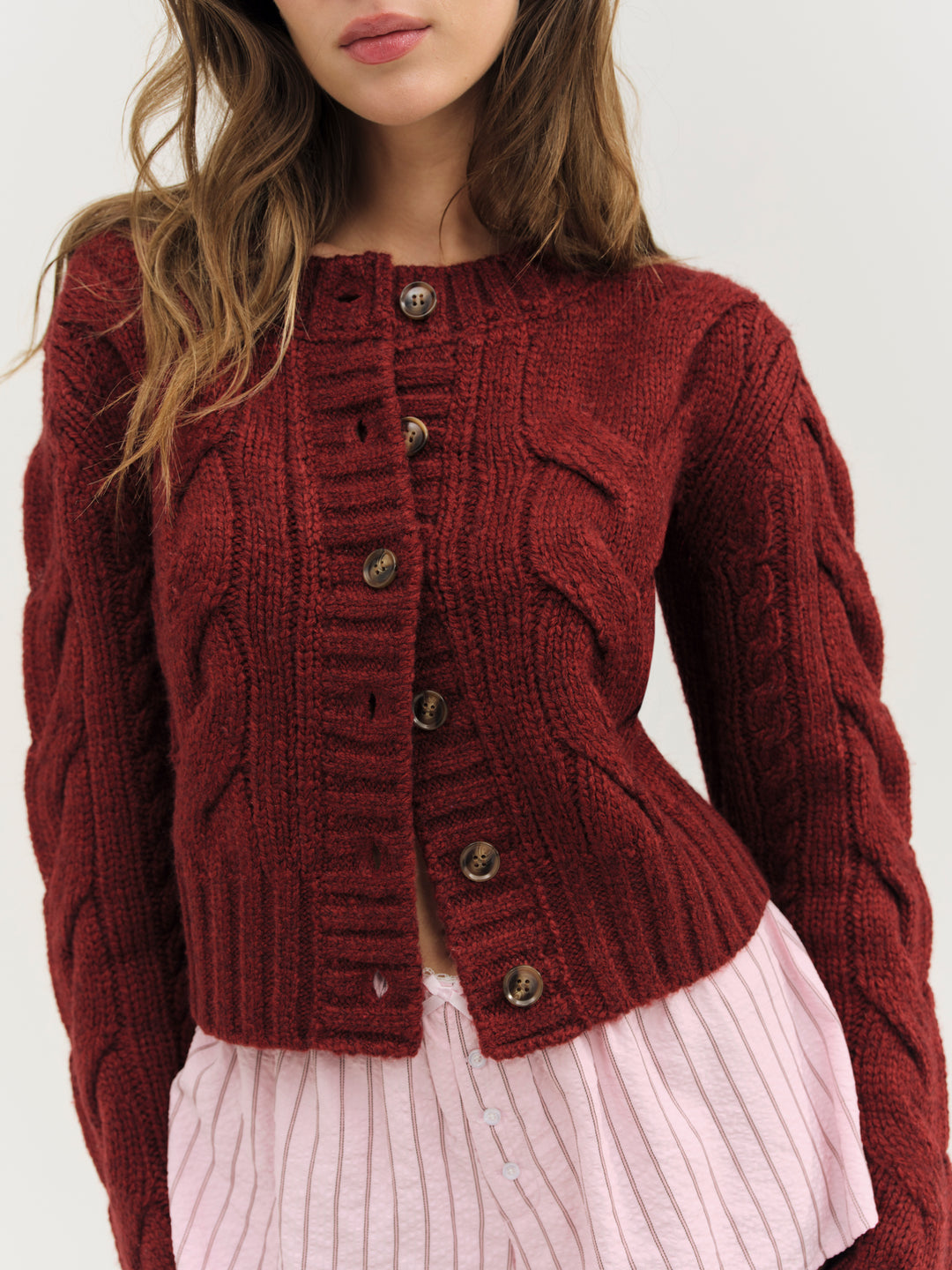 For Love and Lemons - Regina Cardigan - Red