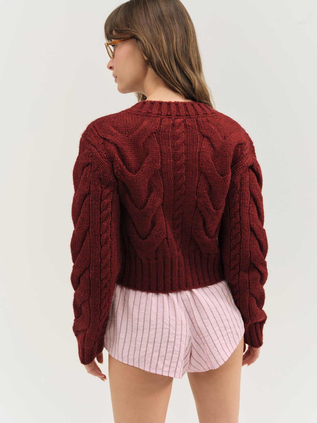 For Love and Lemons - Regina Cardigan - Red