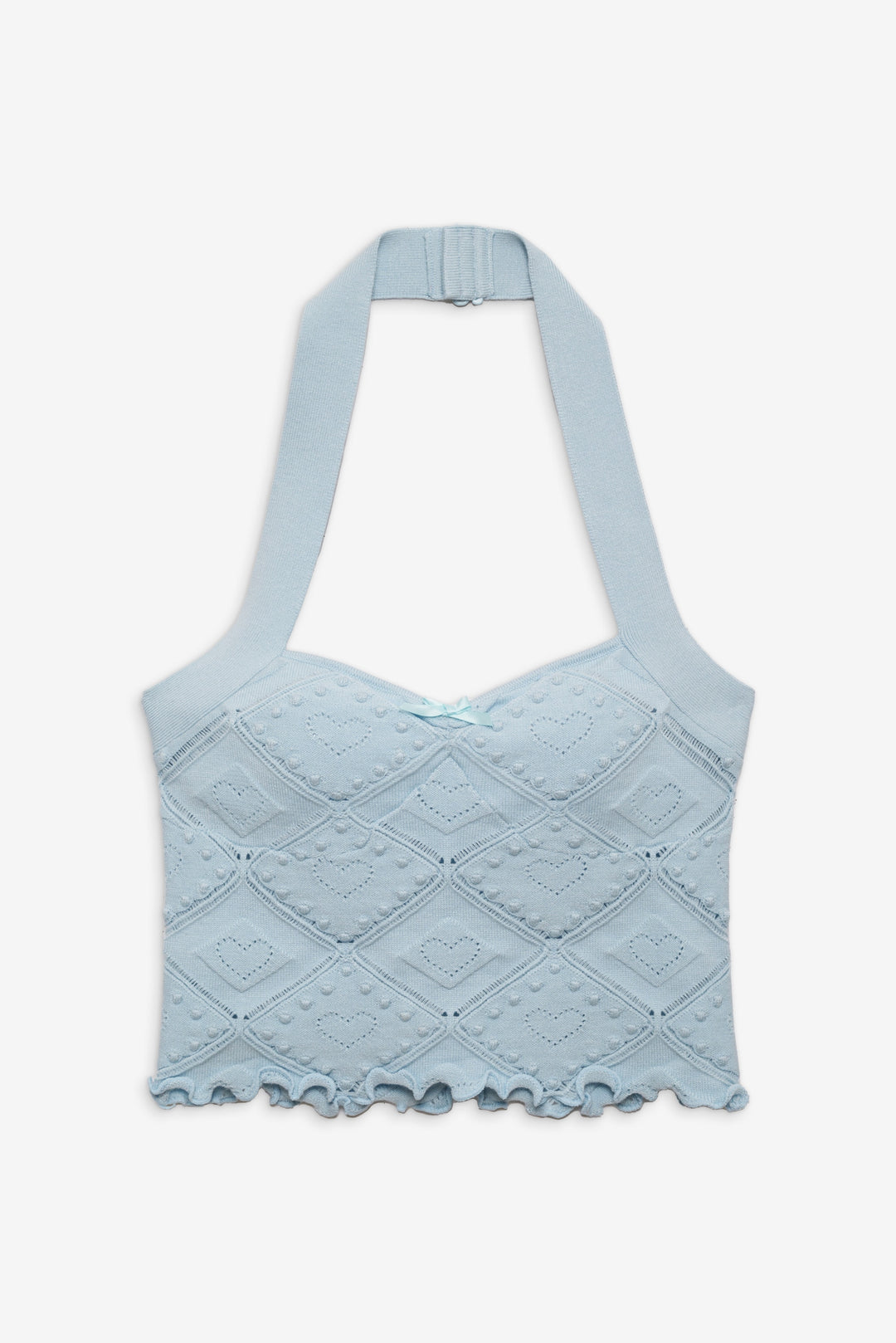 For Love and Lemons - Coco Knit Tank - Baby Blue