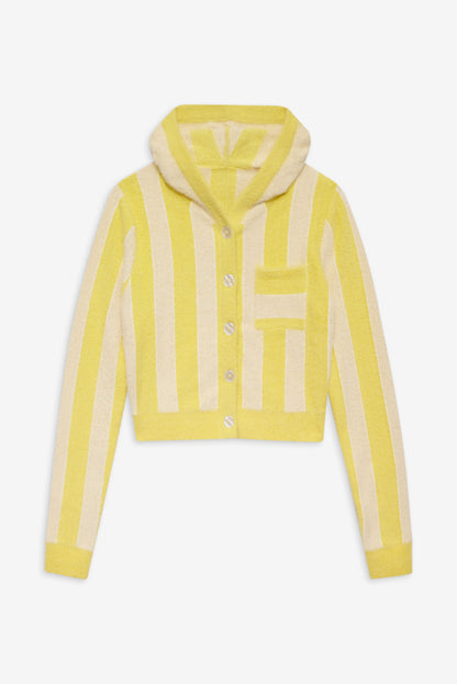 For Love and Lemons - Sleepy Stripe Hoodie - Yellow