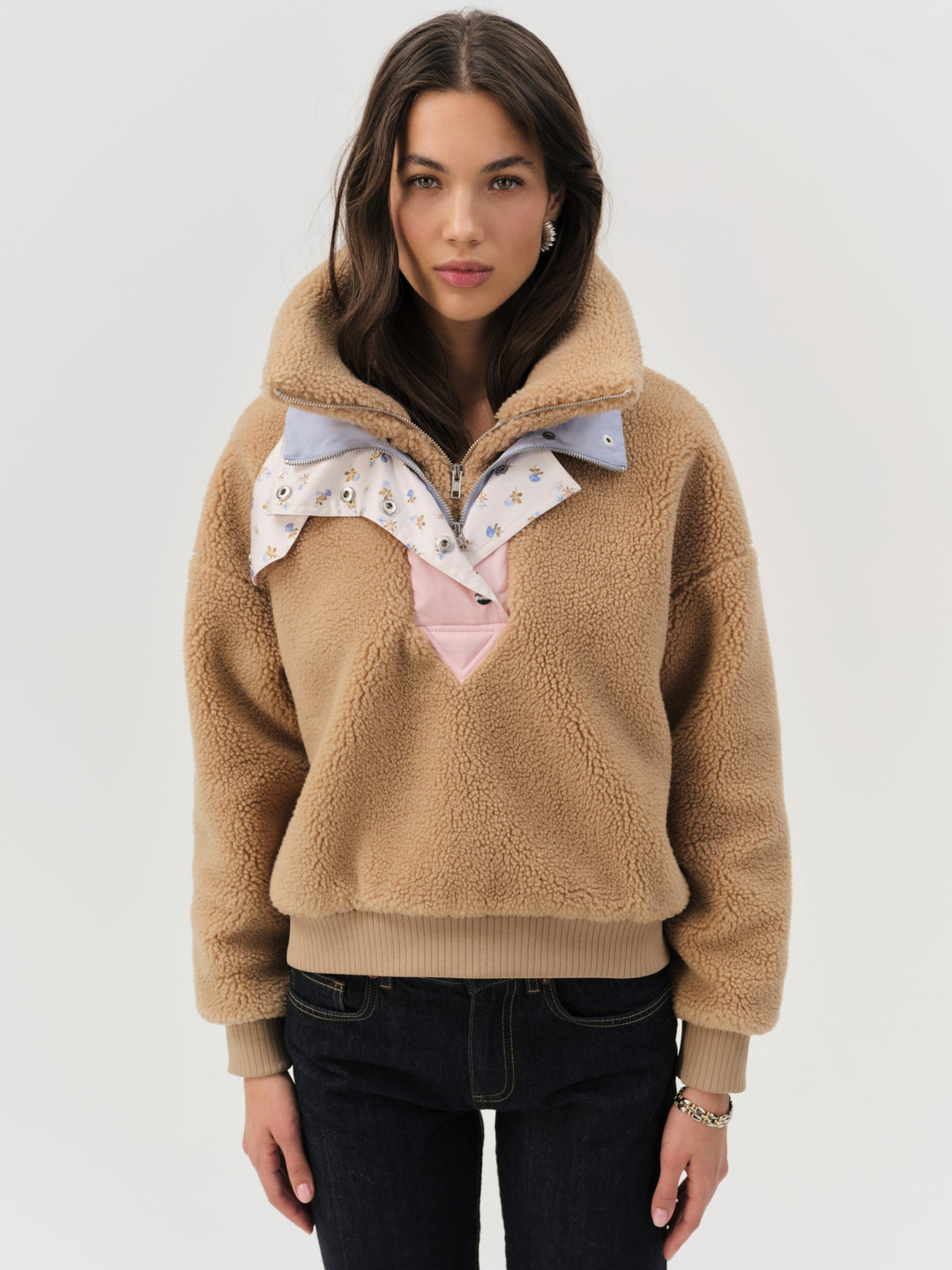 For Love and Lemons - Caitlyn Pullover Sweater - CAMEL
