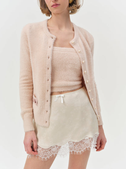 For Love and Lemons - Harper Cardigan - Pink