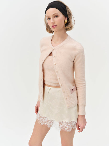For Love and Lemons - Harper Cardigan - Pink