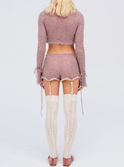 For Love and Lemons - Liona Shorts - Pink