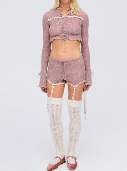 For Love and Lemons - Liona Shorts - Pink