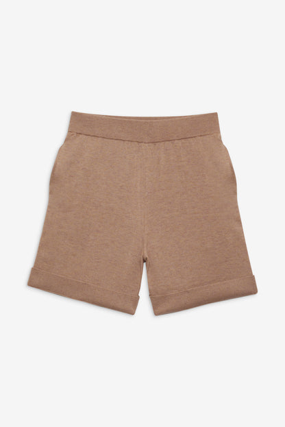 For Love and Lemons - Cassidy Knit Shorts - Brown