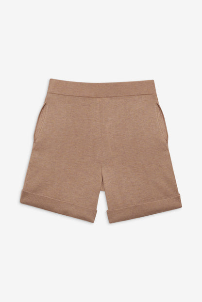 For Love and Lemons - Cassidy Knit Shorts - Brown