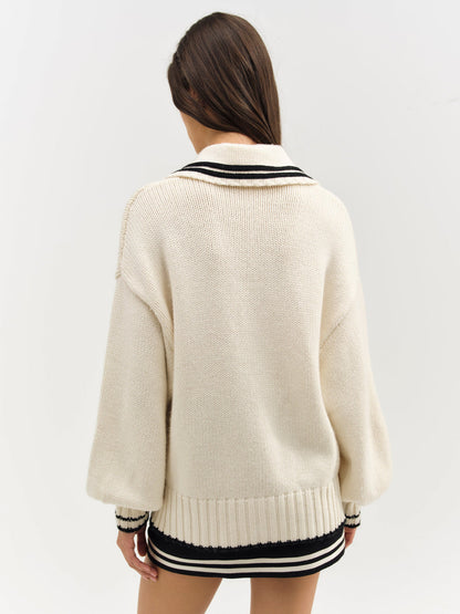 For Love and Lemons - Marina Knit Cardigan - Tan