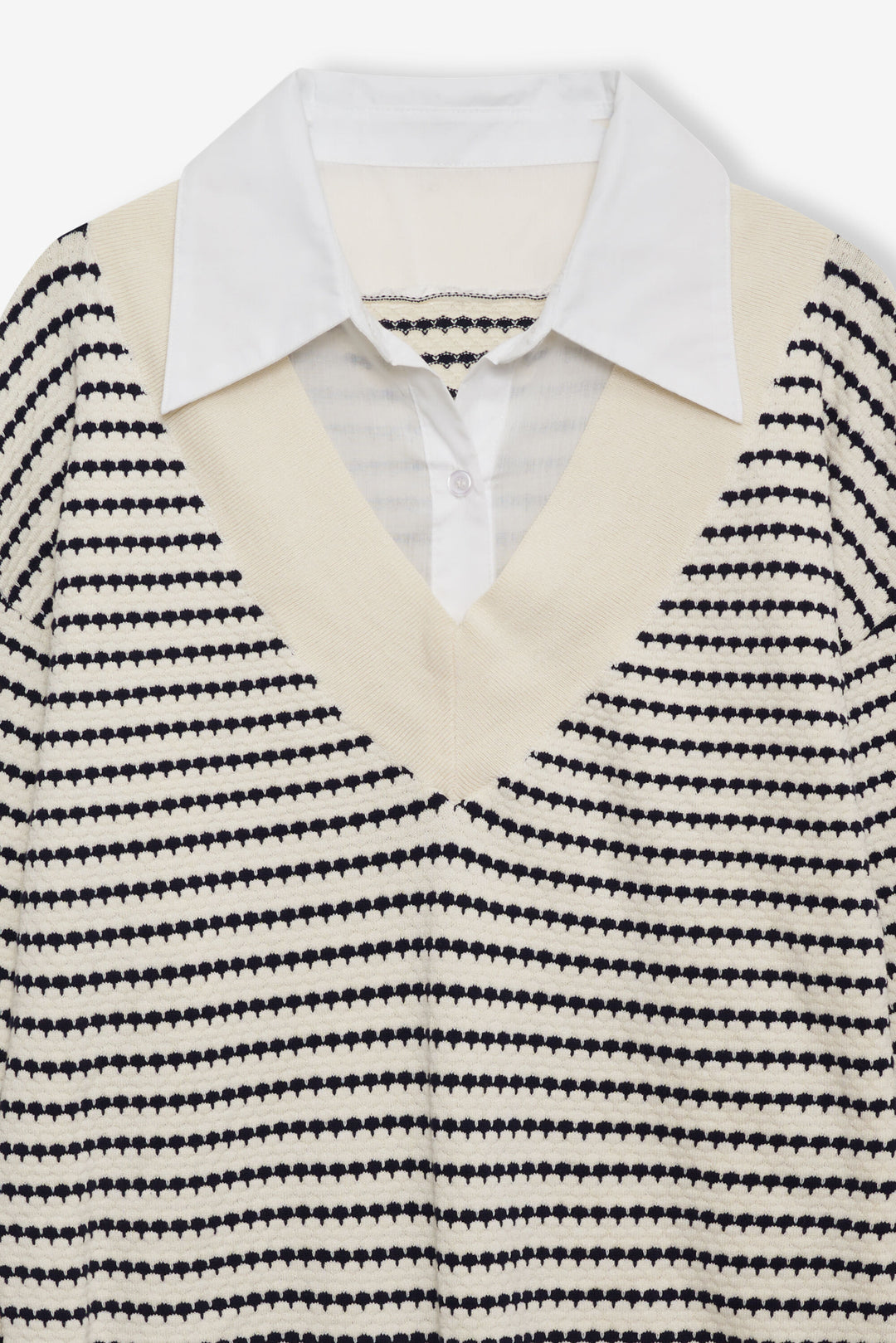For Love and Lemons - Regatta Stripe Knit Sweater - Cream