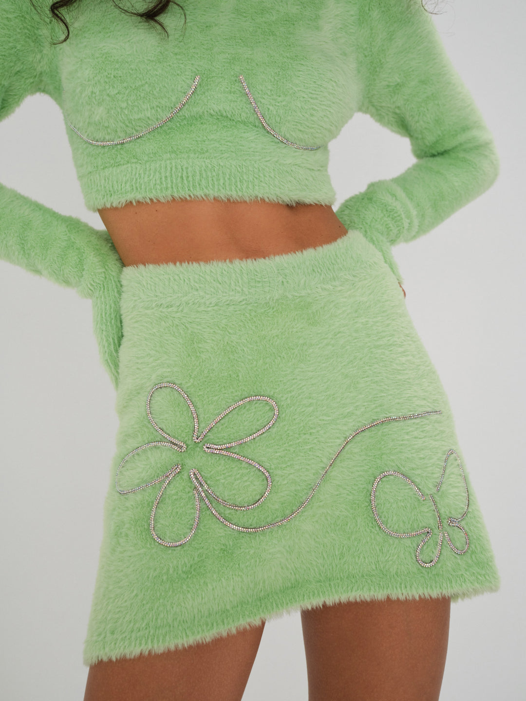 For Love and Lemons - Sullivan Mini Skirt - Green