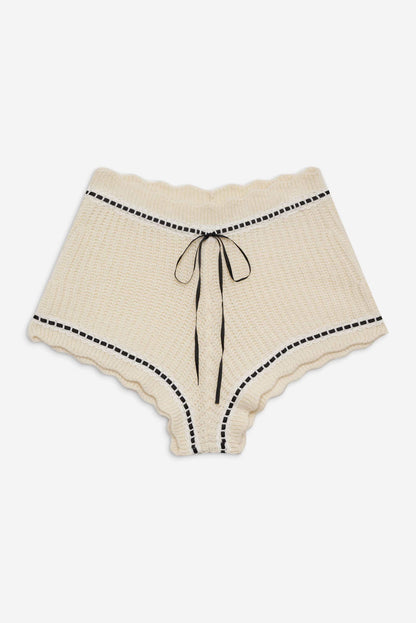 For Love and Lemons - Jeannette Sleep Short - Cream