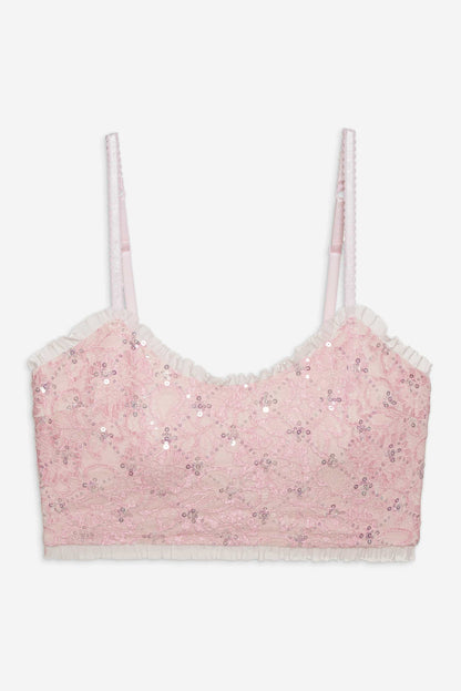 For Love and Lemons - Isabeau Sleep Top - Pink