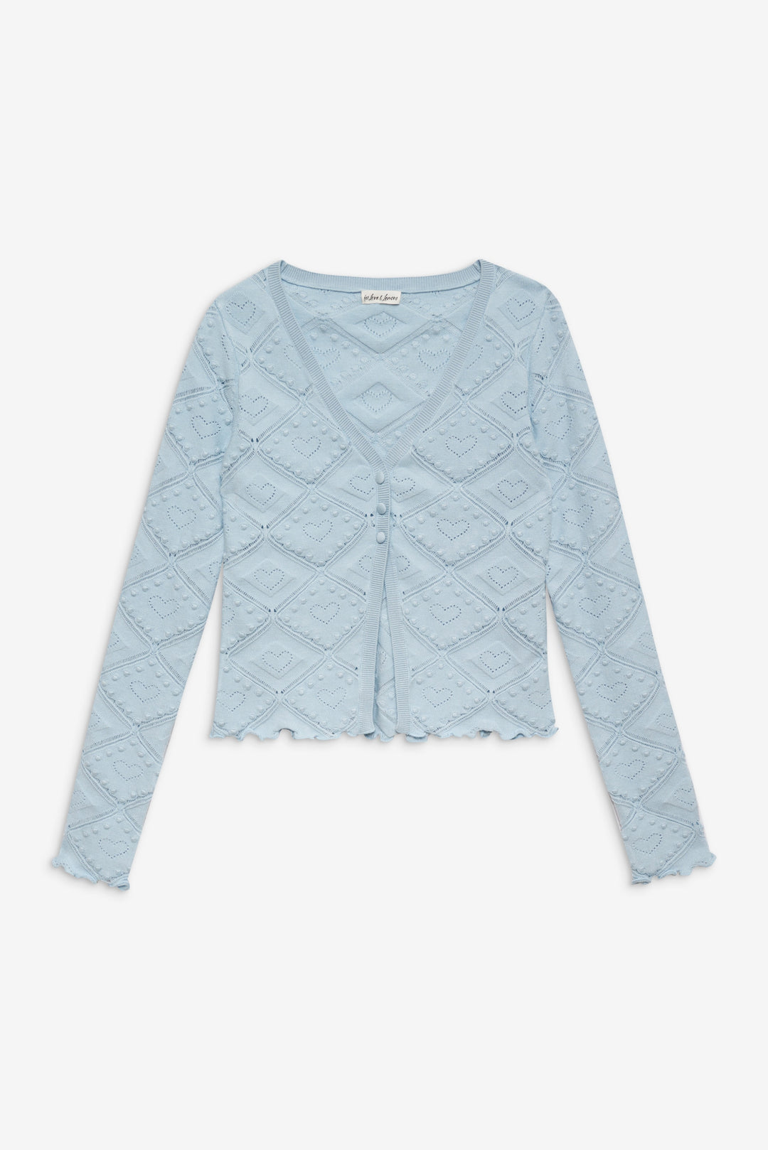 For Love and Lemons - Coco Knit Cardigan - Baby Blue