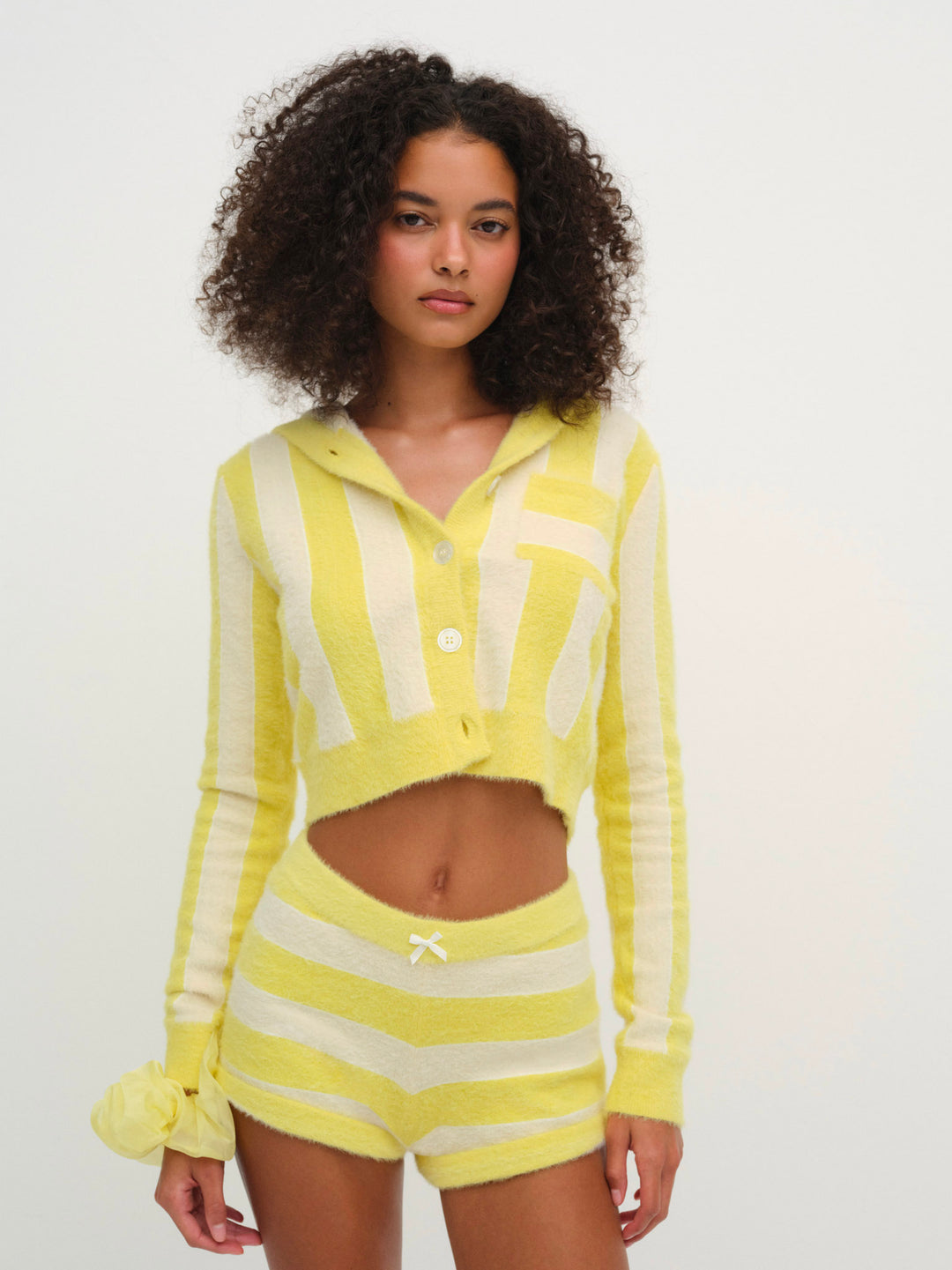 For Love and Lemons - Sleepy Stripe Shorts - Yellow