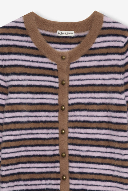 For Love and Lemons - Nora Striped Cardigan - Blue