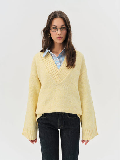 For Love and Lemons - Amelia Sweater - Yellow