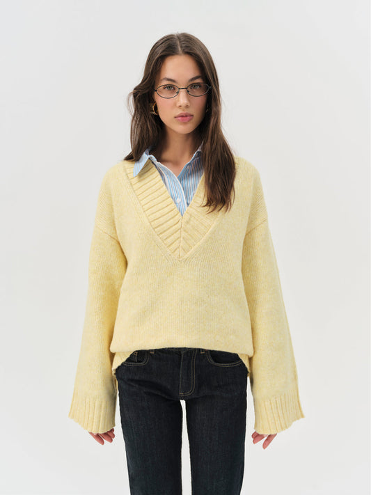 For Love and Lemons - Amelia Sweater - Yellow