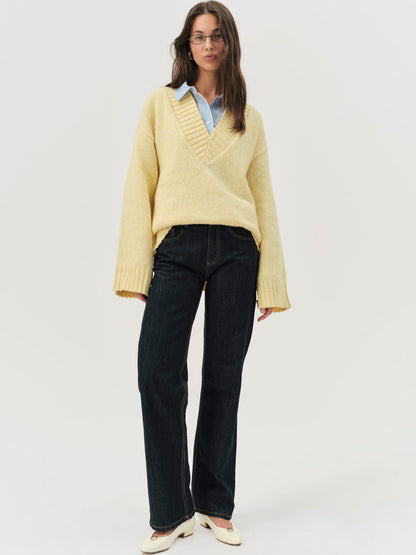 For Love and Lemons - Amelia Sweater - Yellow