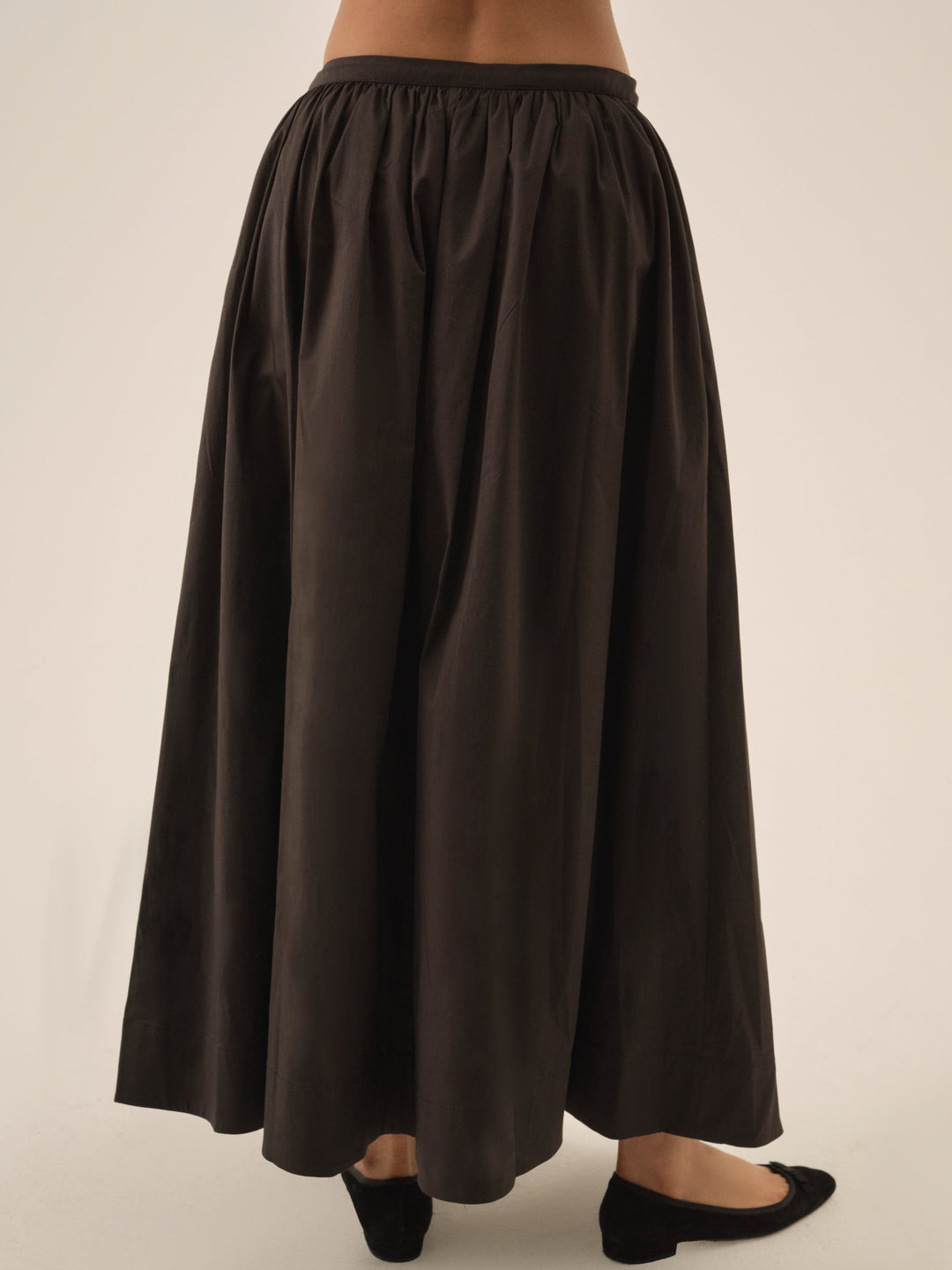 For Love and Lemons - Train Station Poplin Maxi Skirt - Black