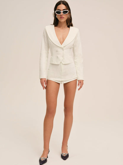 For Love and Lemons - Etta Skort - Ivory