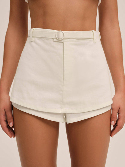 For Love and Lemons - Etta Skort - Ivory