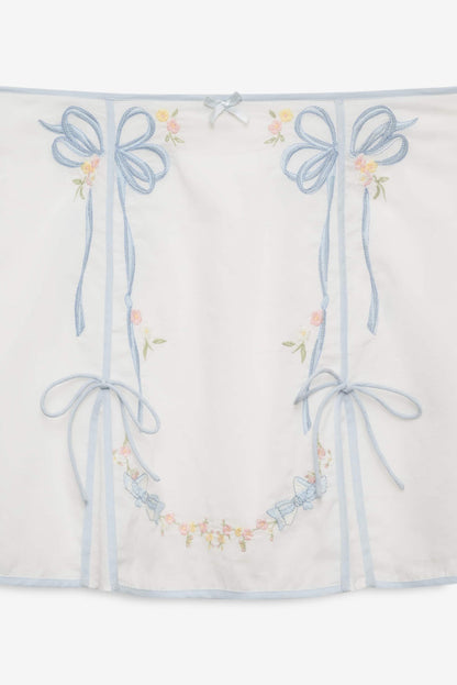For Love and Lemons - Baby Bows Skirt - White