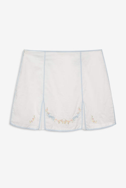 For Love and Lemons - Baby Bows Skirt - White