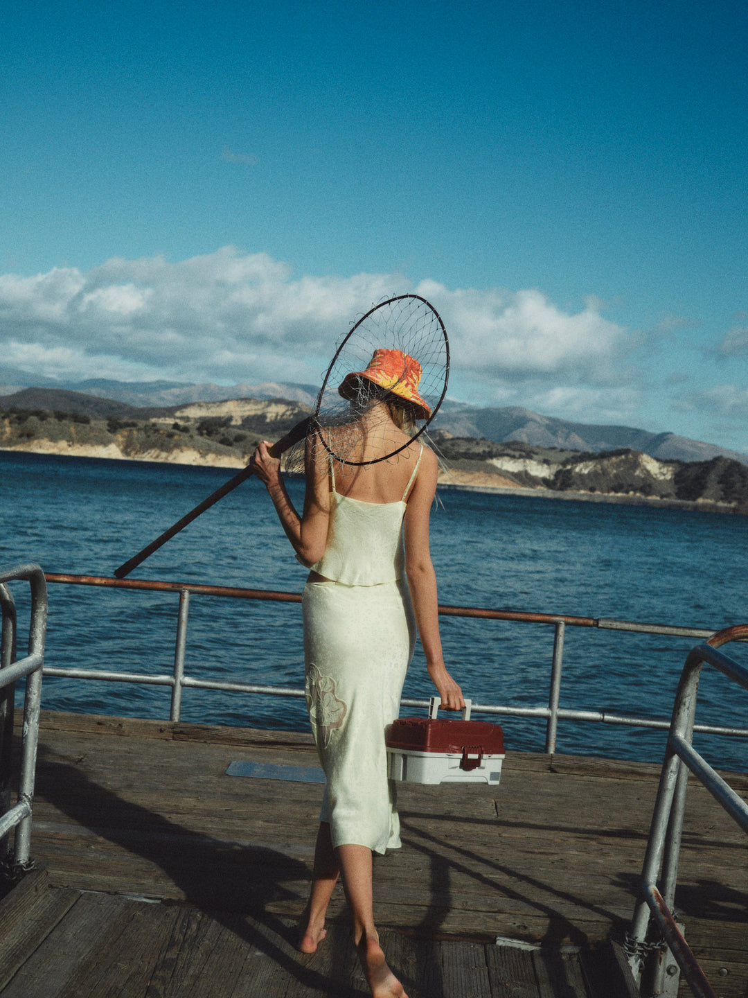 For Love and Lemons - Sunrise Midi Skirt - Yellow