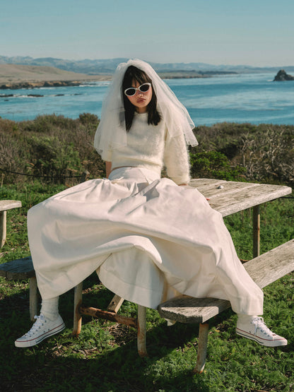 For Love and Lemons - Orsa Maxi Skirt - White