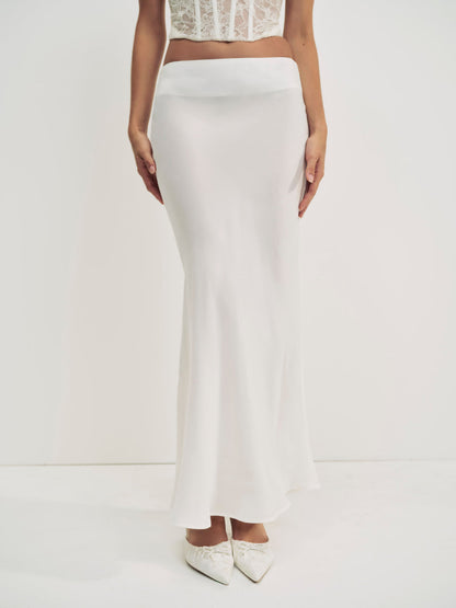 For Love and Lemons - Lena Maxi Skirt - Cream