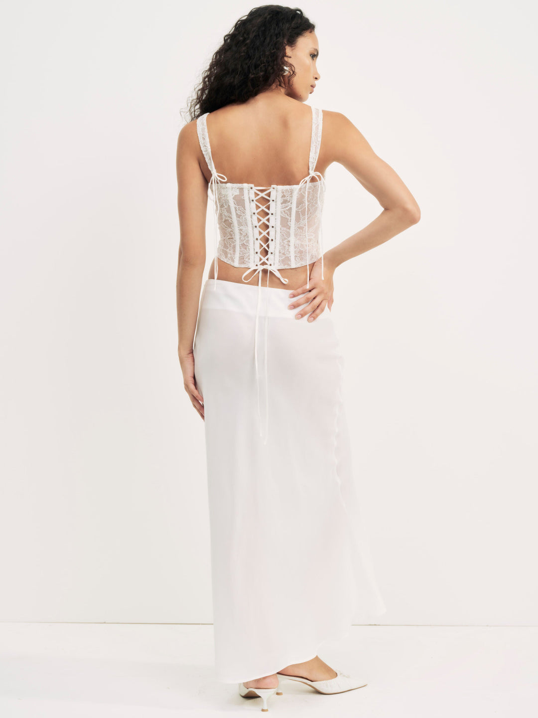 For Love and Lemons - Lena Maxi Skirt - Cream