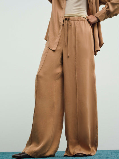 For Love and Lemons - Clarabell Wide-Leg Pant - CAMEL