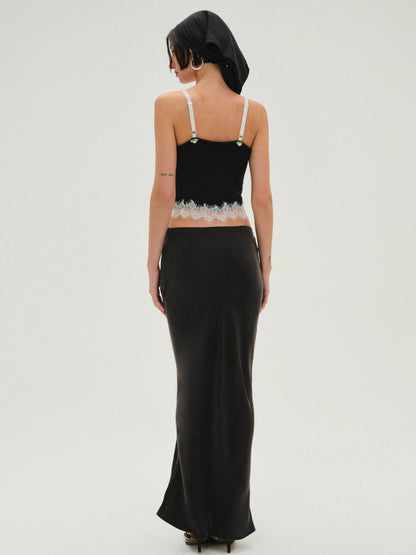 For Love and Lemons - Lena Maxi Skirt - Black