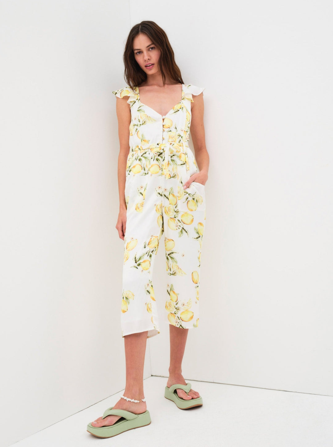 For Love and Lemons - Limonada Jumpsuit - Yellow