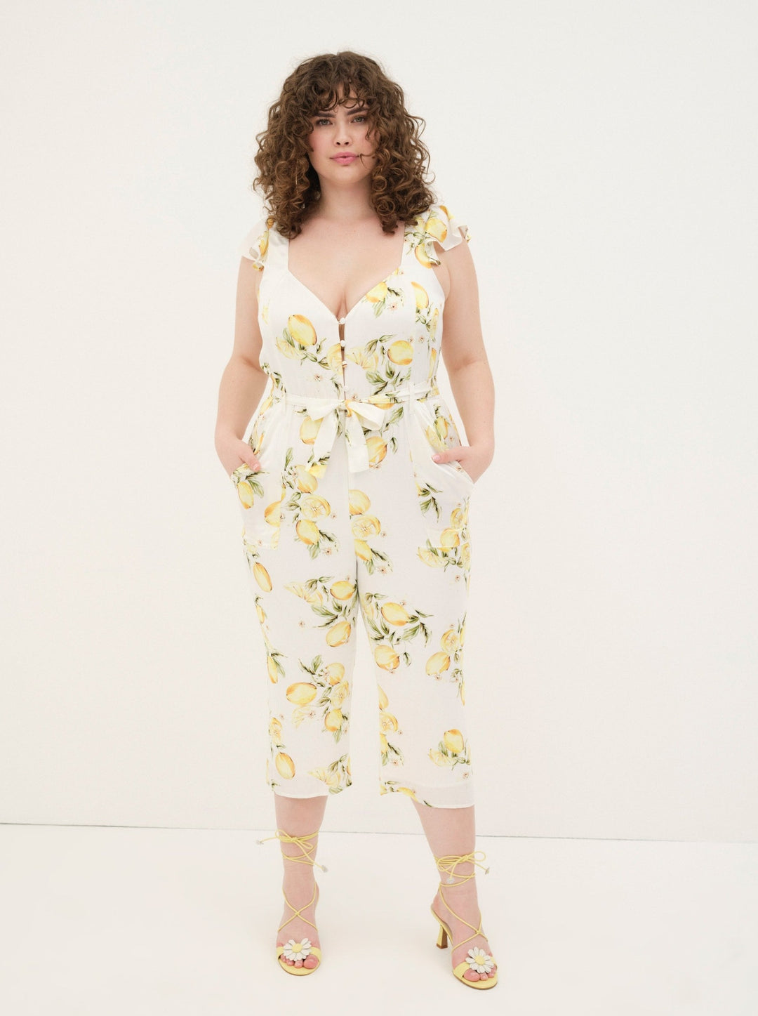 For Love and Lemons - Limonada Jumpsuit - Yellow