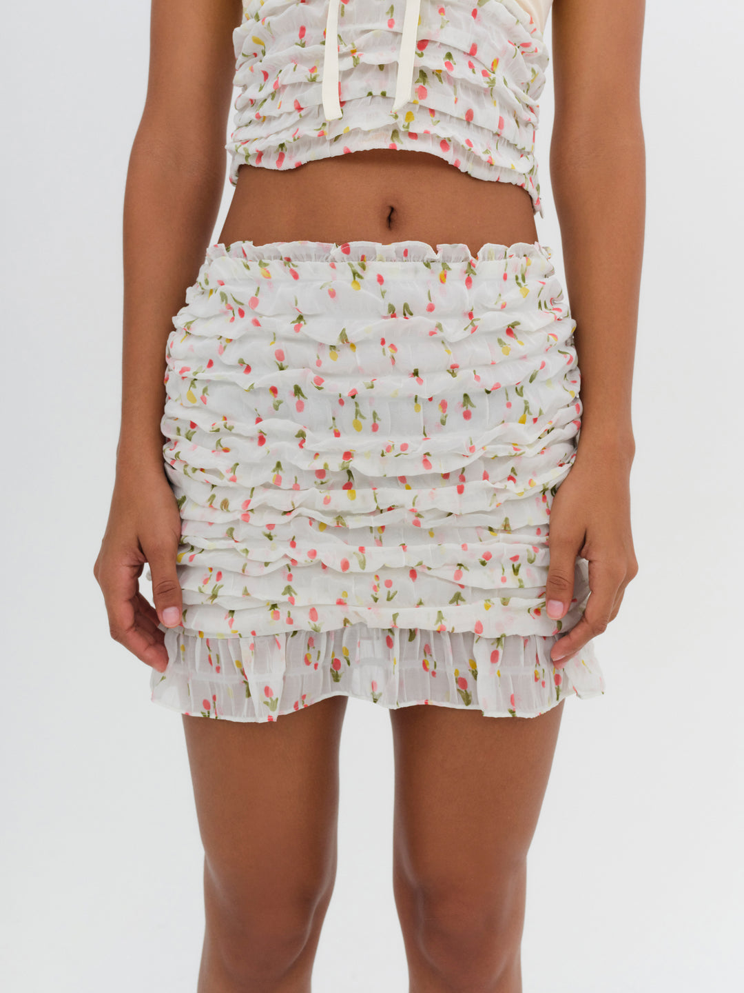 For Love and Lemons - Elodie Mini Skirt - Yellow