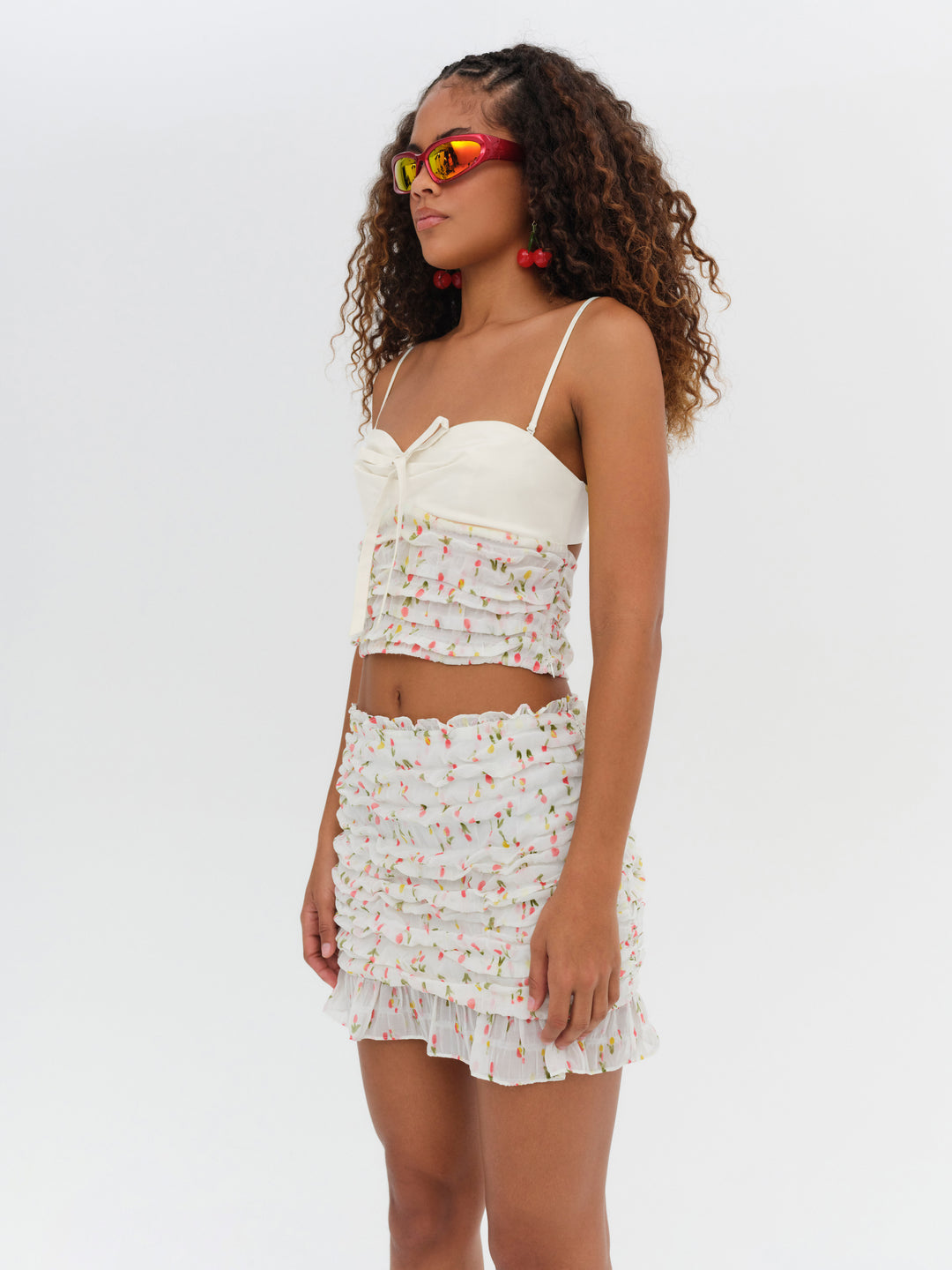 For Love and Lemons - Elodie Mini Skirt - Yellow