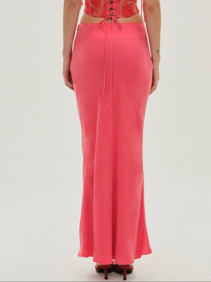 For Love and Lemons - Lena Maxi Skirt - Red