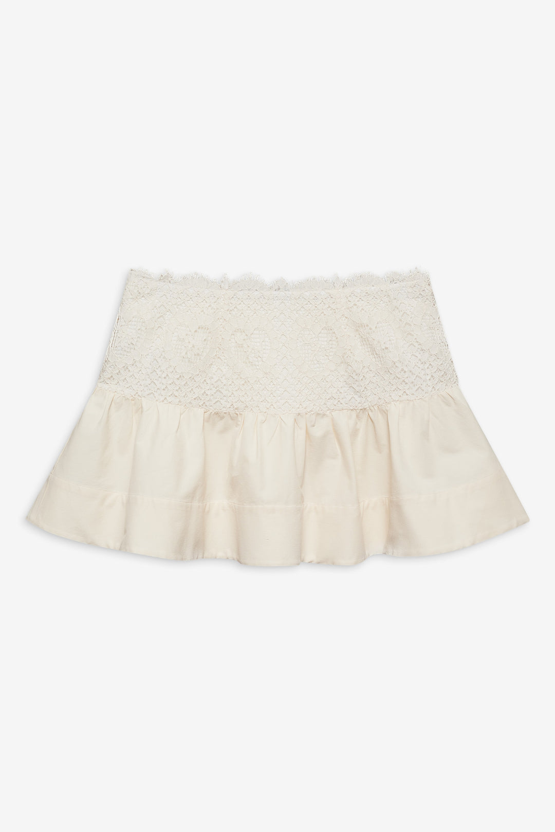 For Love and Lemons - Doily Lace Mini Skirt - Cream
