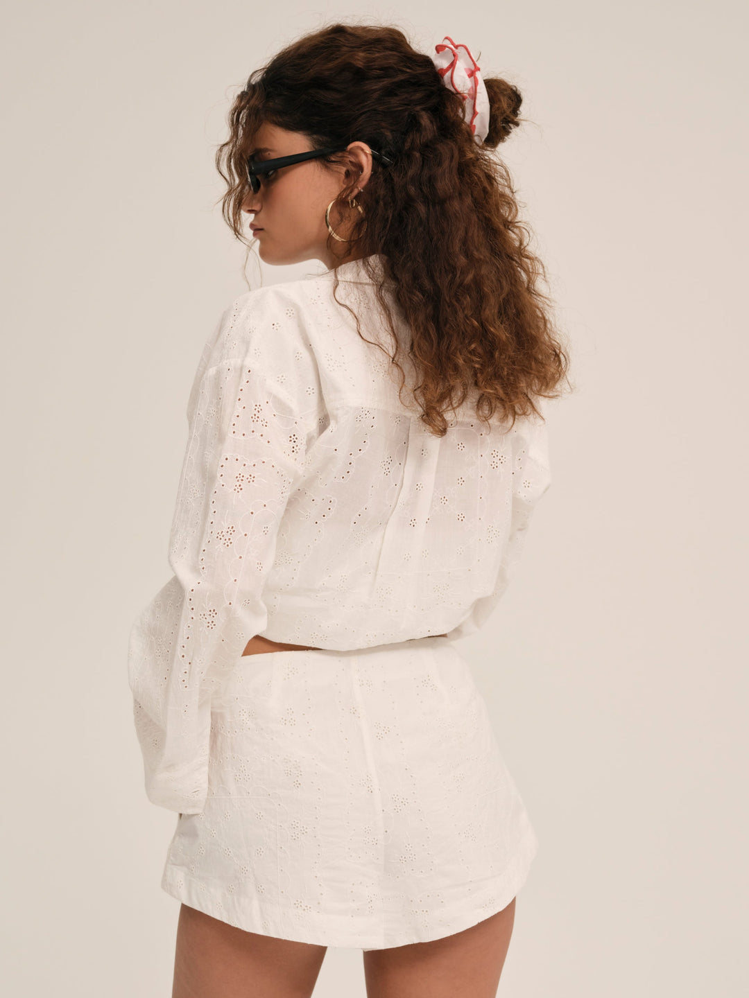 For Love and Lemons - Handkerchief Short - White