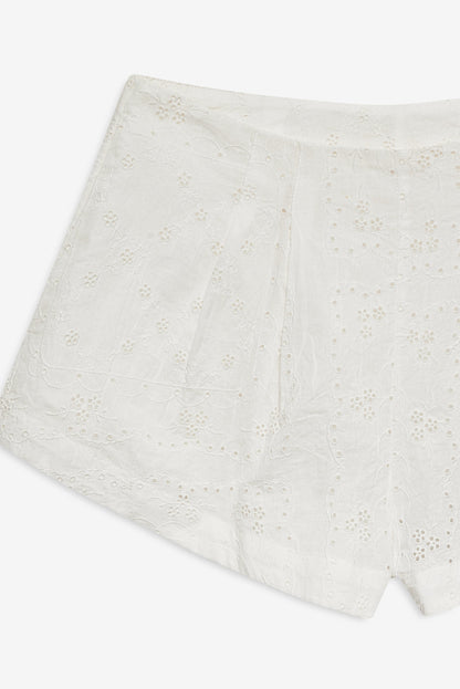 For Love and Lemons - Handkerchief Short - White