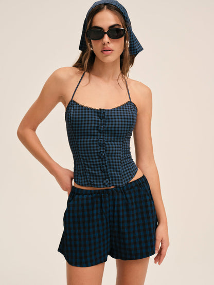 For Love and Lemons - Blue River Short - Navy