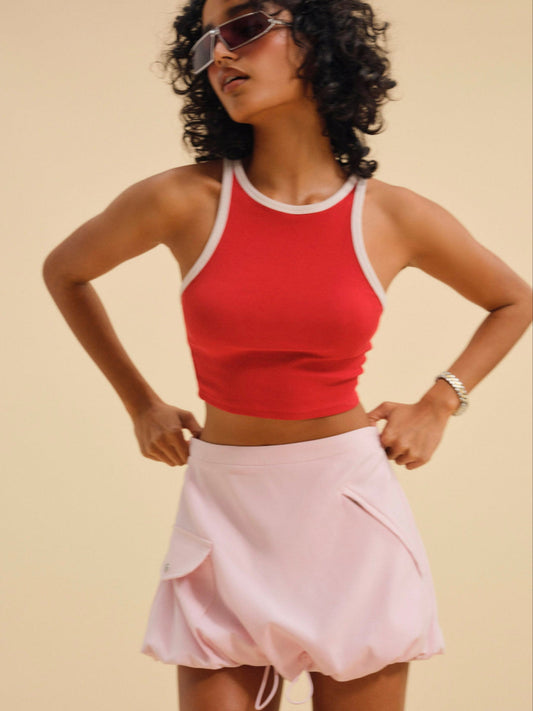 For Love and Lemons - Elanah Mini Skirt - Pink