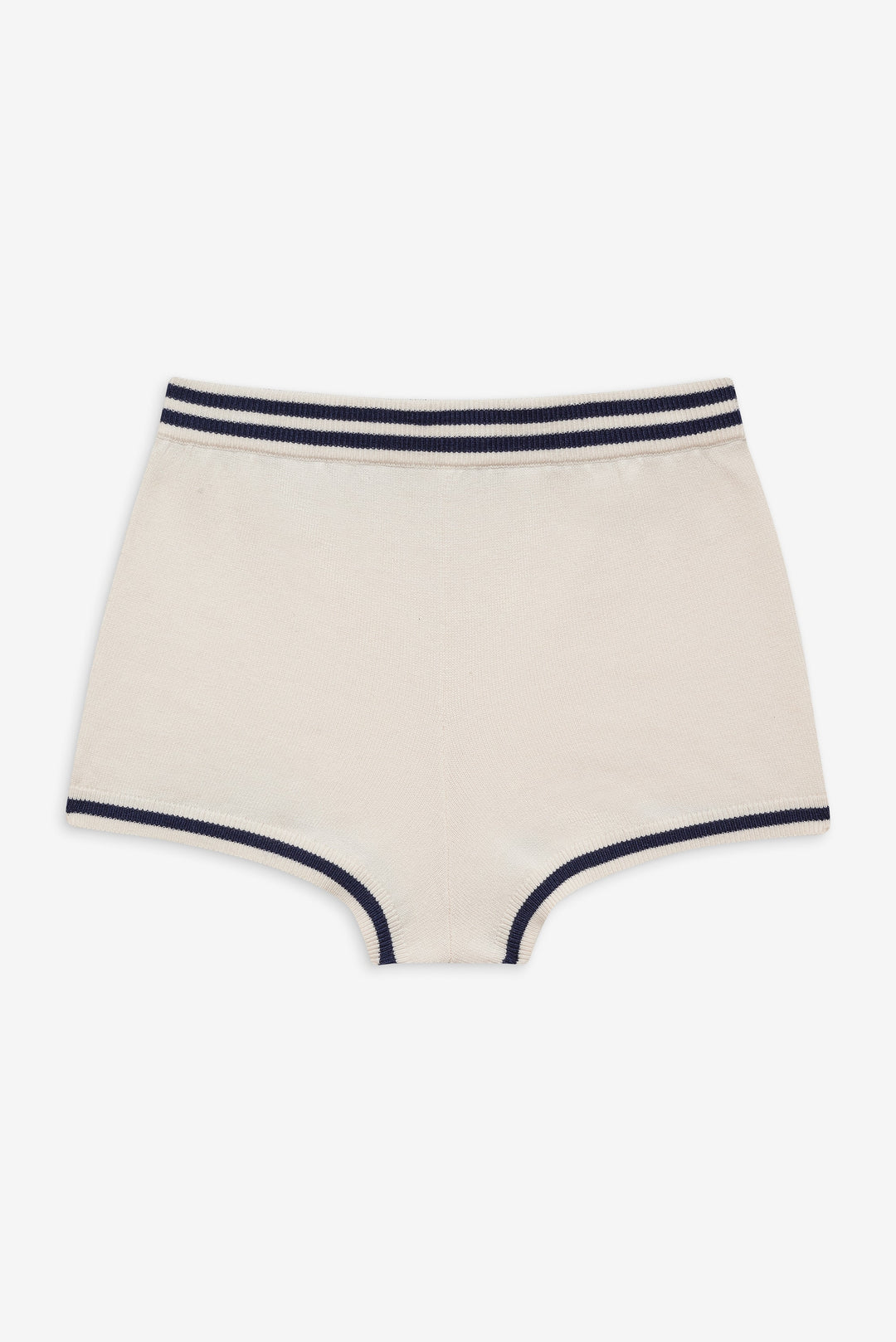 For Love and Lemons - Simona Pointelle Striped Short - Navy